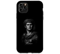 Custodia per iPhone 11 Pro Max Nero Imperatore Romano Ritratto Antica Roma Icona