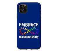 Custodia per iPhone 11 Pro Max Neurodiversity Rainbow Infinity farfalla ADHD autismo