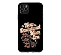 Custodia per iPhone 11 Pro Max New Dachshund Mom Era dolce grafica mamma bassotto