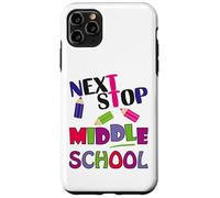 Custodia per iPhone 11 Pro Max Next Stop Middle School Girl Boy Funny For Kids Graduation