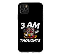 Custodia per iPhone 11 Pro Max Night Owl Overthinker 3 AM Thoughts Coffee
