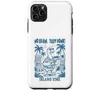 Custodia per iPhone 11 Pro Max No Brain Just Honk Divertente Goose Meme Joke Hawaii Amante