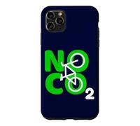 Custodia per iPhone 11 Pro Max No CO2 Ecology Citazione Think Green Eco Biker Save The Planet