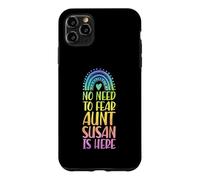 Custodia per iPhone 11 Pro Max Non c'è bisogno di temere zia Susan è qui Nome Rainbow Auntie