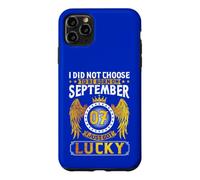 Custodia per iPhone 11 Pro Max Non ho scelto di nascere settembre 07 Ho appena avuto una nascita fortunata
