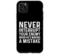 Custodia per iPhone 11 Pro Max Non interrompere mai il nemico facendo un errore giocatore di scacchi