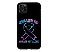 Custodia per iPhone 11 Pro Max Non sei solo Gesù ti ama sopravvivere a pensieri suicidi