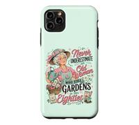 Custodia per iPhone 11 Pro Max Non sottovalutare mai una vecchia che fa ancora giardinaggio in lei 80