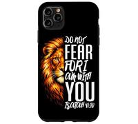 Custodia per iPhone 11 Pro Max Non temere per io sono con te Isaia 41:10 Leone di Giuda