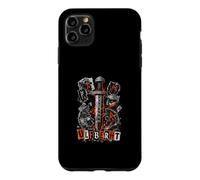 Custodia per iPhone 11 Pro Max Norrena ULFBERHT Spada Rune vichinghe Guerriero Antico