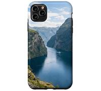 Custodia per iPhone 11 Pro Max Norvegese Fiordo montagna scogliere acqua paesaggio scenico