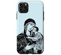 Custodia per iPhone 11 Pro Max Nostra Beata Madre Maria e Bambino Mater Amabilis Cattolica