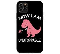 Custodia per iPhone 11 Pro Max Now I'm Unstoppable - Funny T-Rex Dinosaur