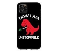 Custodia per iPhone 11 Pro Max Now I'm Unstoppable - Funny T-Rex Dinosaur