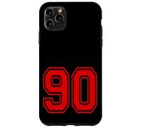 Custodia per iPhone 11 Pro Max Numero 90 Rosso Stile Squadra Sportiva