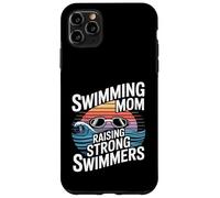 Custodia per iPhone 11 Pro Max Nuoto Mom Raising Strong Nuotatori Nuotare Team Pride