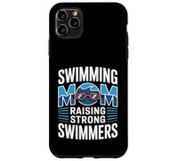 Custodia per iPhone 11 Pro Max Nuoto Mom Raising Strong Nuotatori Nuotare Team Pride