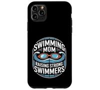 Custodia per iPhone 11 Pro Max Nuoto Mom Raising Strong Nuotatori Nuotare Team Pride