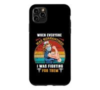 Custodia per iPhone 11 Pro Max Nurse I Was Fighting For Them Retro Vintage For Nurse