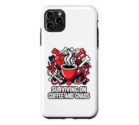 Custodia per iPhone 11 Pro Max Nurse Life Surviving On Coffee And Chaos ER
