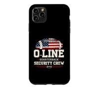 Custodia per iPhone 11 Pro Max O-Line Quarterback Security Crew Offensive football His/Her