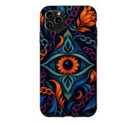 Custodia per iPhone 11 Pro Max Occhio botanico come simbolo astratto talismano celeste arte