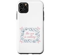 Custodia per iPhone 11 Pro Max Ocean Seashell Starfish Il mare chiama citazione