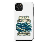 Custodia per iPhone 11 Pro Max Ocean Swimmer La piscina è per la pratica in acque libere