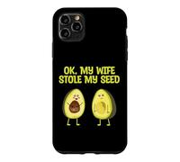 Custodia per iPhone 11 Pro Max OK Mia moglie ha rubato il mio annuncio di gravidanza con avocado di semi