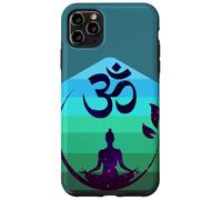 Custodia per iPhone 11 Pro Max OM Universo All'interno di Aum Meditazione Yoga Spirituale