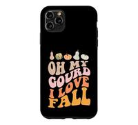 Custodia per iPhone 11 Pro Max OMG OH MY GOURD I LOVE FALL Divertente Foglie d'Autunno Meme