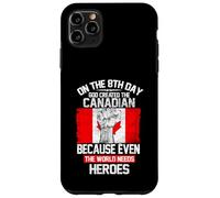 Custodia per iPhone 11 Pro Max On The Eighth Day God Created The Canadian Pride Heroes