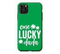 Custodia per iPhone 11 Pro Max One Lucky Dada, regalo per San Patrizio, colore: verde e scuro