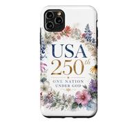 Custodia per iPhone 11 Pro Max One Nation Under God - Faith Watercolor Women's American 250