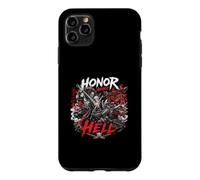 Custodia per iPhone 11 Pro Max Onore contro l'inferno Samurai Demon Battle Warrior