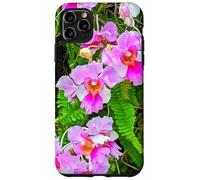 Custodia per iPhone 11 Pro Max Orchidea rosa di Singapore, principessa Aloha Orchidea Shapes Mania