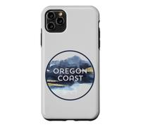 Custodia per iPhone 11 Pro Max Oregon Coast Pacific NW Vacation Souvenir Acquerello Design