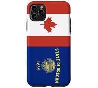 Custodia per iPhone 11 Pro Max Oregon e Canada Uniti nelle Radici