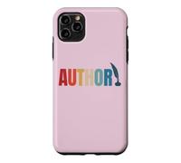 Custodia per iPhone 11 Pro Max Orgoglioso autore pubblicato mamma papà vintage poeta libro scrittore