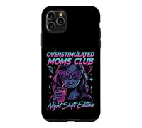 Custodia per iPhone 11 Pro Max Overstimulated Moms Club Retro Night Shift Edition Mama