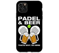 Custodia per iPhone 11 Pro Max Padel & Beer divertente padel ball giocatore