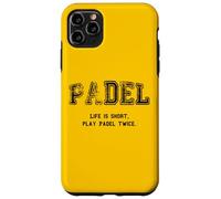 Custodia per iPhone 11 Pro Max Padel, La vita è breve Gioca a Padel due volte