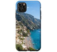Custodia per iPhone 11 Pro Max Paesaggio scenico del villaggio sul mare della scogliera della Costiera Amalfitana