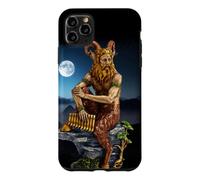 Custodia per iPhone 11 Pro Max Pan Dio del Selvaggio al chiaro di luna