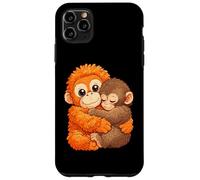 Custodia per iPhone 11 Pro Max Panchi Kun e peluche Punch The Monkey Macaco giapponese