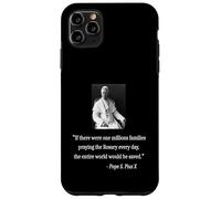 Custodia per iPhone 11 Pro Max Papa Pio X Vintage Religioso Citazione grafica per cattolico
