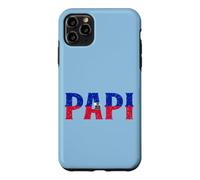 Custodia per iPhone 11 Pro Max PAPI Haitian Flag Haiti Orgoglioso Festa del Papà Orgoglio Patriottico