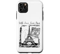 Custodia per iPhone 11 Pro Max Paris With Love from Paris France French Postcard