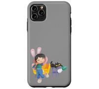 Custodia per iPhone 11 Pro Max Paul Frank Bunny Girl E Mika Il Gatto A Casa