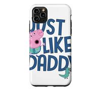 Custodia per iPhone 11 Pro Max Peppa Pig Just Like Daddy Festa del papà